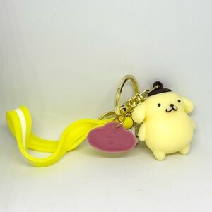 Pompompurin Yellow Purin Sanrio Puppy Dog Cartoon Keychain Charm New